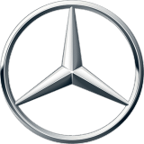 mercedes logo in silber