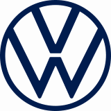 vw logo in blau