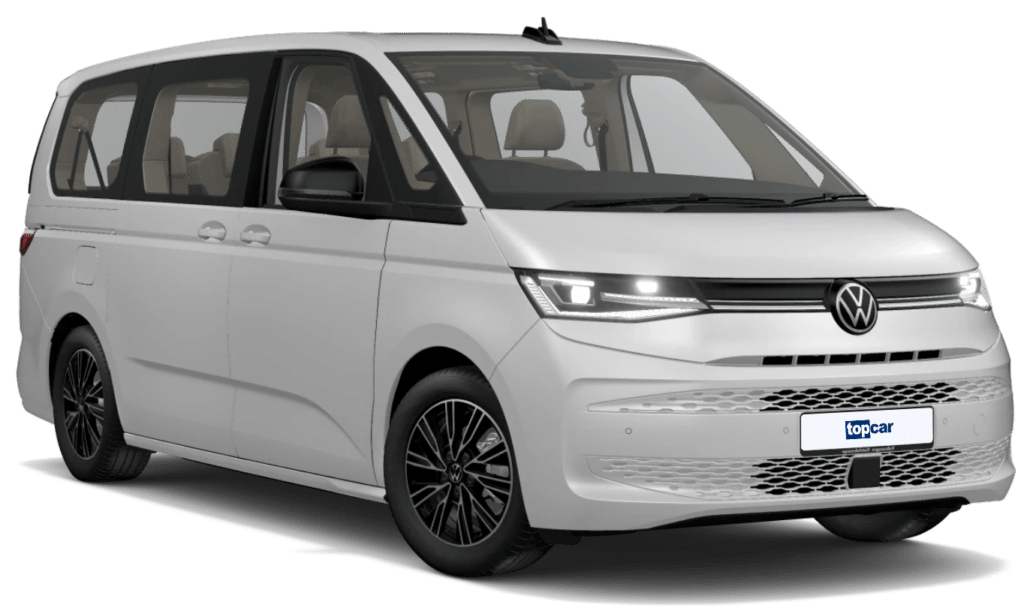 ein weißer 9-sitzer vw bus