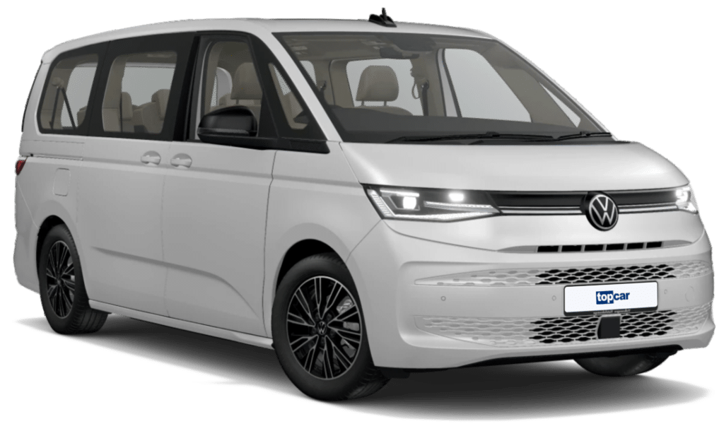 ein weißer 9-sitzer vw bus