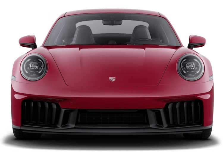 roter porsche 911 carrera 4 gts cabrio frontansicht